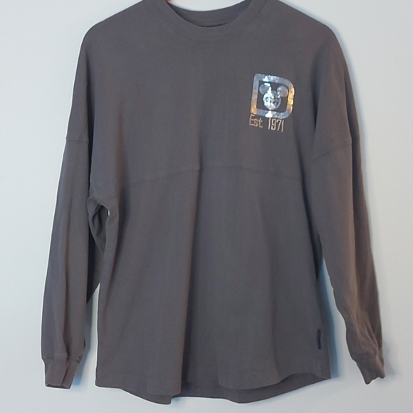 Walt Disney World Spirit Jersey, Gray with Sequins Graphic Size Small - Picture 1 of 6